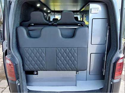 Additional storage behind the seats, travel light to maximise your living space